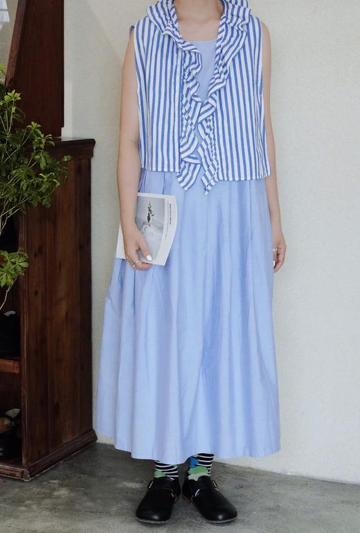 Veritecoeur浅蓝白色连衣裙 商品图9