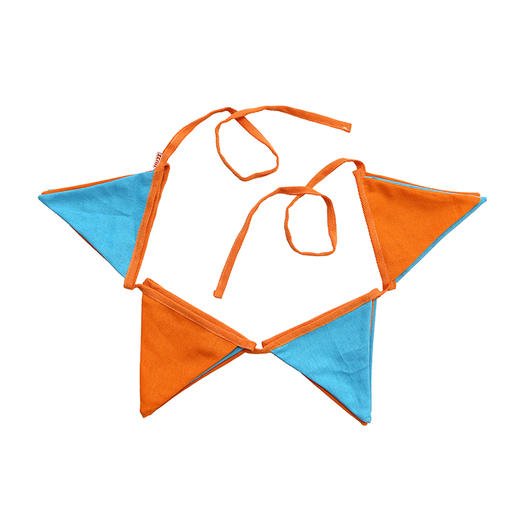 HUJI祤集挂旗插画棉麻拼色 商品图2