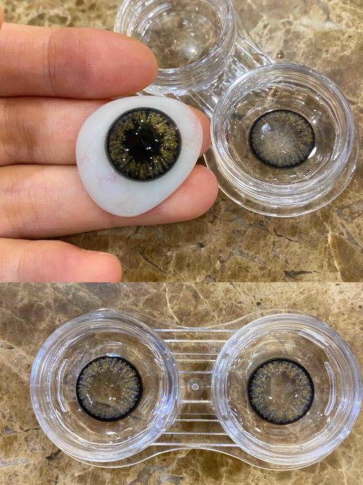 年抛 金粉牛仔蓝 鲛人蓝 Moonenleen 沐恩莉大直径14.5 着色13.8 / (同品牌多副更划算 选款色板在详情页 整个品牌都是大直径款) 黑色自然美瞳 无锁边大直径美瞳 商品图0