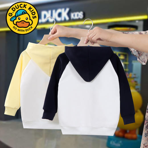G.DUCK儿童连帽卫衣女童上衣男童长袖春秋潮款新款宝宝童装 商品图3