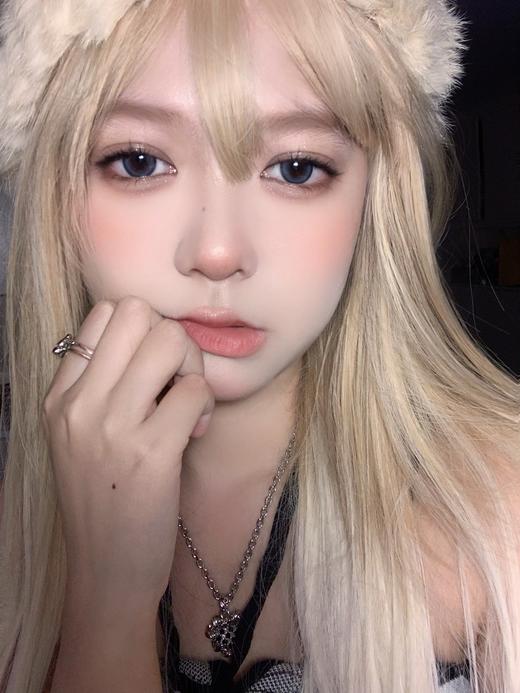 EallaGirl 年抛美瞳 雾面奶蓝  直径14.5mm着色14.0mm 商品图8