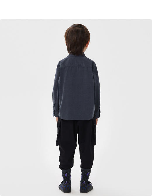 江南布衣童  22年秋款 全棉立体装饰长袖衬衫 1M8210150 商品图8