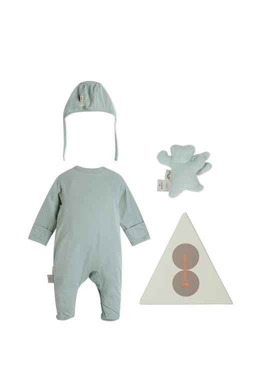 江南布衣童  22年秋款  全棉亲肤连体组合套装  YM8H30980 商品图3