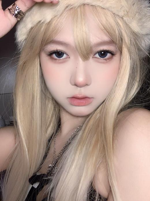 EallaGirl 年抛美瞳 雾面奶蓝  直径14.5mm着色14.0mm 商品图9