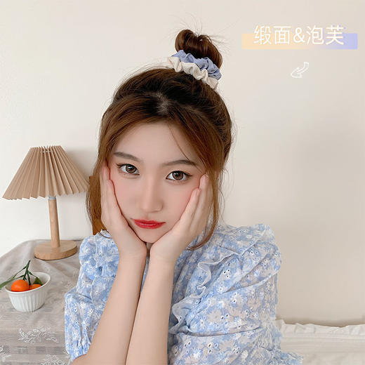 【网红同款】猪大肠发圈韩国ins头绳简约可爱小皮筋女森系 商品图3
