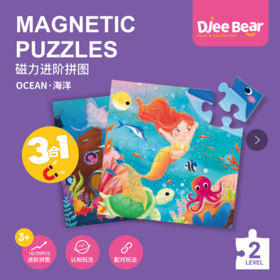 迪杰熊三合一进阶磁力拼图-海洋 CL604