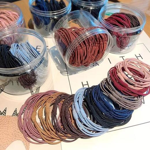 【30-50根 够用2年】网红橡皮筋发绳成人头绳韩国小清新头饰简约森女系个性扎马尾发圈 商品图4