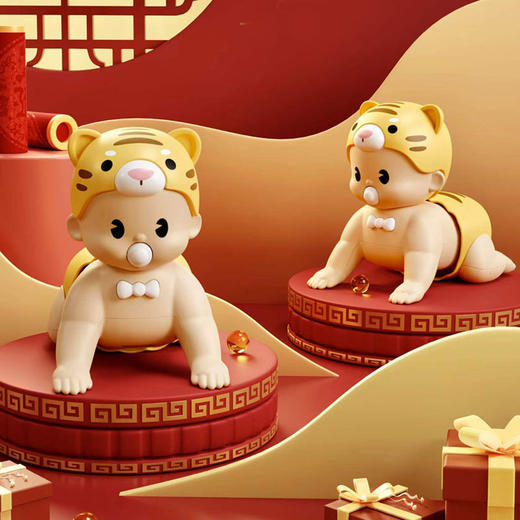 【限时购】趣味虎爬娃婴儿玩具6-8个月婴幼儿宝宝幼儿学步早教益智爬行娃娃学爬行引导礼品 商品图0