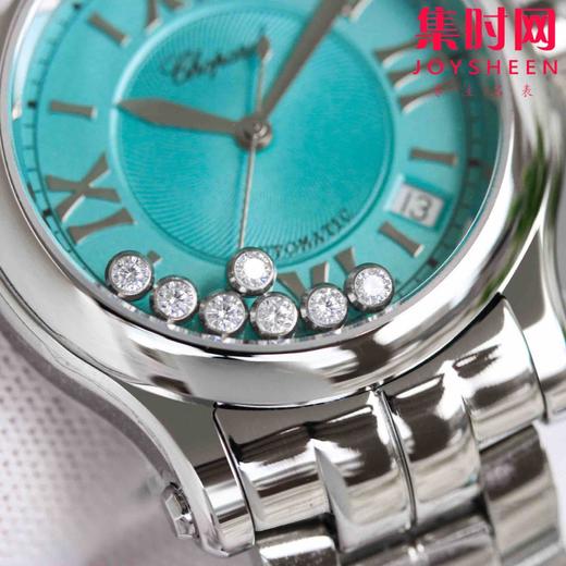 萧邦NR快乐钻系列 蒂芙尼蓝面 7钻新款36mm 女士腕表 商品图8
