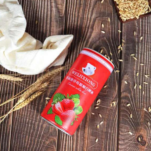 维极熊精酿草莓白啤酒1L 商品图7