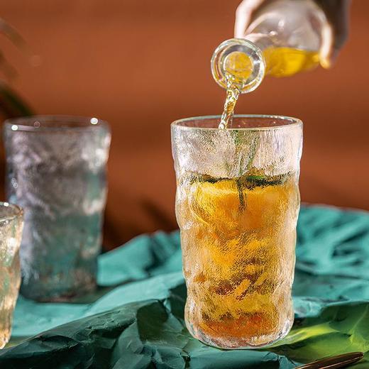 【冰川锤纹，彰显优雅气息】冰川杯北欧ins风简约高颜值水杯，冰川纹玻璃杯、水杯红、酒杯、咖啡杯子 商品图1