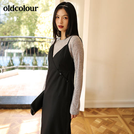 oldcolour欧珂春秋新款两件套休闲连衣裙中长款连衣裙GN31103803 商品图4