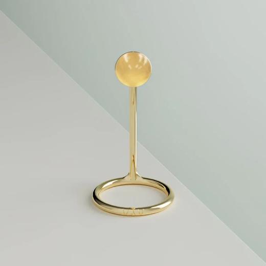 北京仓｜MAM-Midi-砂金石 指尖戒指（金色）［西班牙设计师］ 商品图1