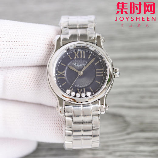 萧邦NR快乐钻系列 蒂芙尼蓝面 5钻新款30mm 女士腕表 商品图4