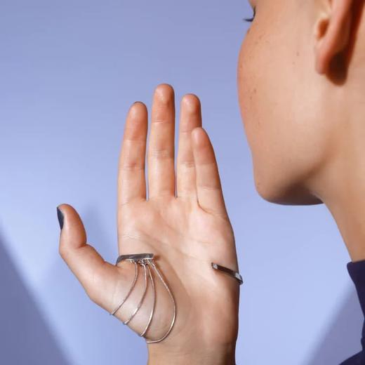 北京仓｜MAM-Flow Chain-流苏 戒指+手环 套装（银色 左手）［西班牙设计师］ 商品图3