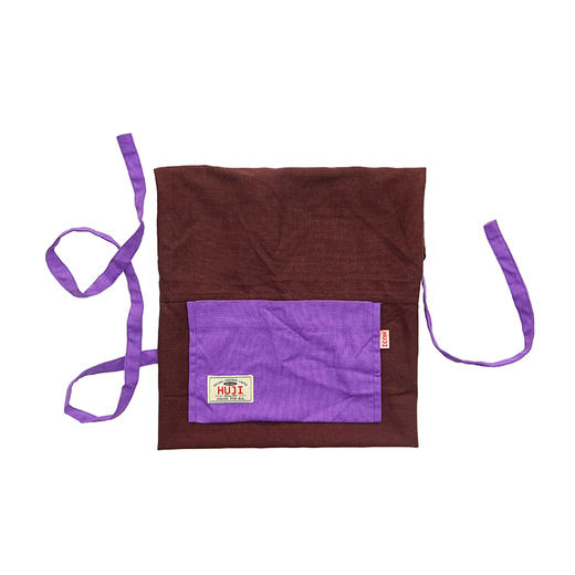 HUJI祤集围裙插画棉麻拼色 商品图0