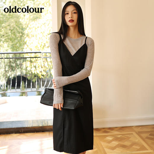 oldcolour欧珂春秋新款两件套休闲连衣裙中长款连衣裙GN31103803 商品图3