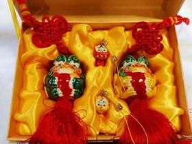 中华老字号南普陀双面对狮（风狮爷）送礼佳品手工艺品