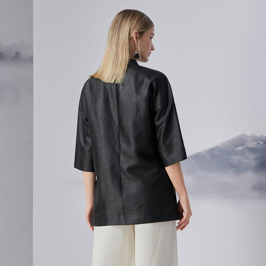 TANGY Collection/天意精品2022年秋冬新品时色系列真丝植物染莨绸外套 商品图2