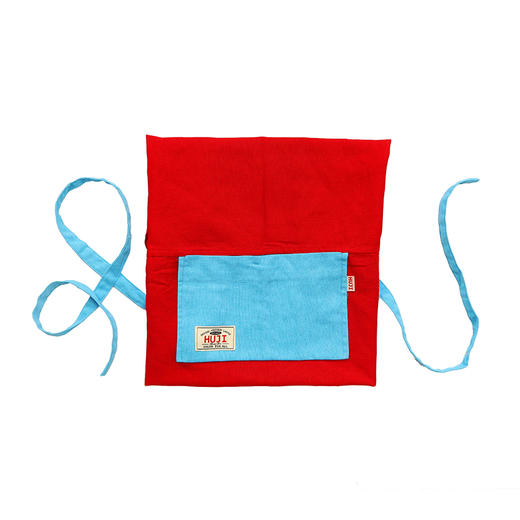 HUJI祤集围裙插画棉麻拼色 商品图2