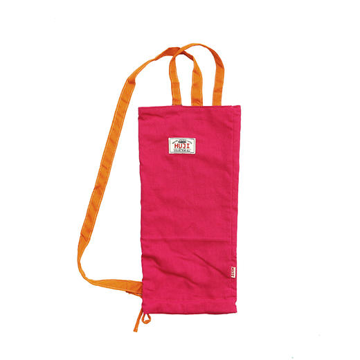 HUJI祤集花袋插画棉麻拼色 商品图1