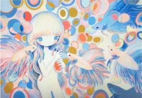 黄菊《斗鱼与少女》