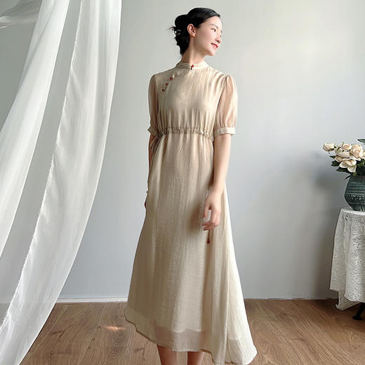 改良大摆旗袍，仙女裙文艺女装YM-223-1 商品图3