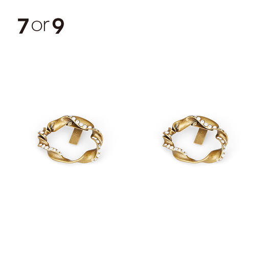 扭结环形金属碎钻前扣 商品图4