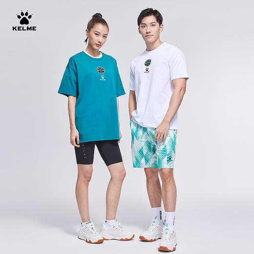 卡尔美短袖T恤 男女足球文化衫圆领休闲上衣 绿城潮流系列 商品图0