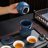 「精美礼盒装！便携快客杯套装」茶具全套快客杯一壶三杯陶瓷户外便携式旅行茶具功夫茶具餐饮用具父亲节礼物 商品缩略图2
