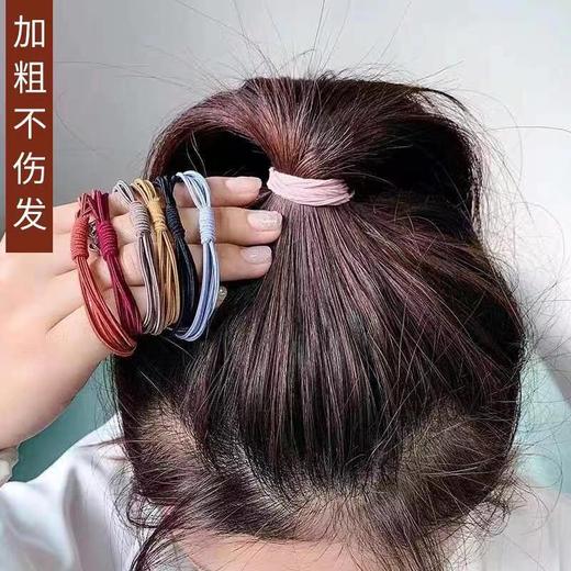 【30-50根 够用2年】网红橡皮筋发绳成人头绳韩国小清新头饰简约森女系个性扎马尾发圈 商品图3