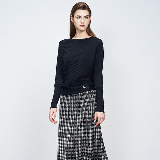 【100%羊毛针织套衫】22年秋冬新品女士保暖针织套衫宽松直筒毛衣 商品图2