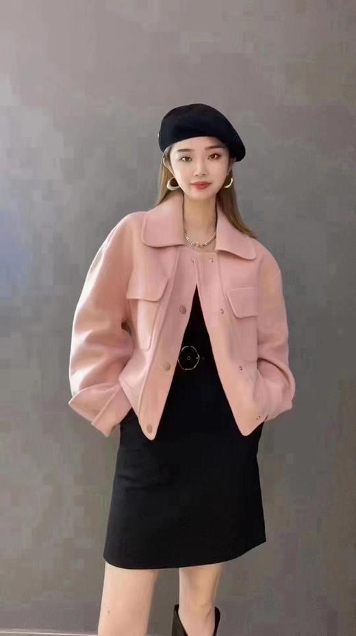 3楼阿玛施AMASS粉色短大衣 商品图2