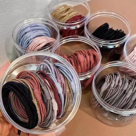 【30-50根 够用2年】网红橡皮筋发绳成人头绳韩国小清新头饰简约森女系个性扎马尾发圈 商品图1