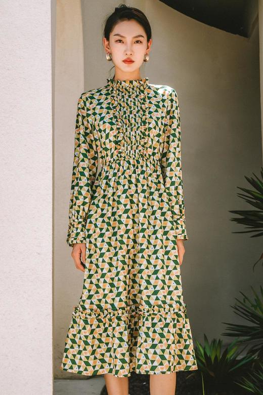 oldcolour欧珂春秋商场同款长袖连衣裙女GN31103842 商品图5