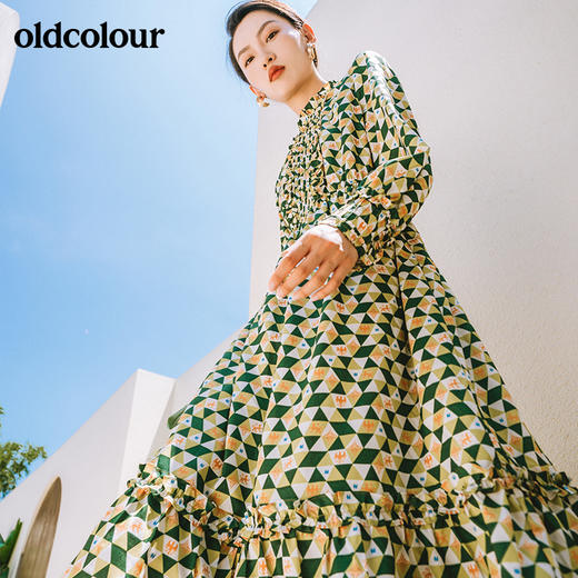 oldcolour欧珂春秋商场同款长袖连衣裙女GN31103842 商品图4
