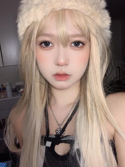 EallaGirl 年抛美瞳 雾面奶蓝  直径14.5mm着色14.0mm 商品图7