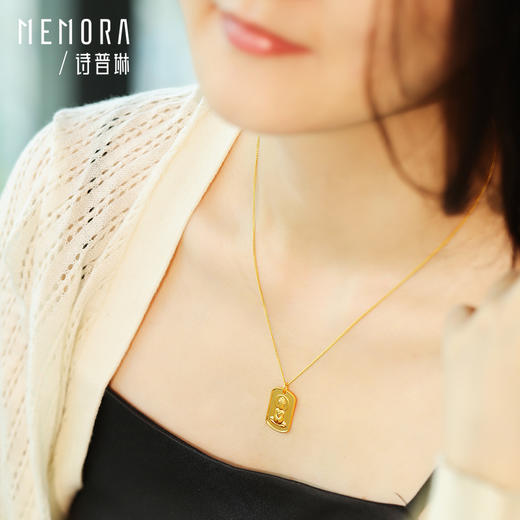 【守护八大佛】MEMORA诗普琳守护秋愿八大佛足金佛牌项链黄金项链守护系列【按克计价黄金1】GN264301 商品图3