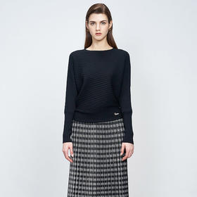 【100%羊毛针织套衫】22年秋冬新品女士保暖针织套衫宽松直筒毛衣