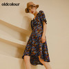 oldcolour夏季商场同款碎花时尚经典中袖连衣裙女GN31102820 商品缩略图2