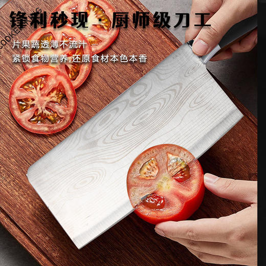 【盘师傅大马士双刀6件套】德国工艺纯钢打造，持久锋利少磨刀，让你秒变大厨~ 商品图2