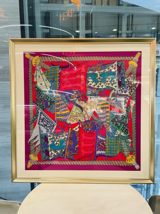 HERMES 丝巾装裱画 商品图1