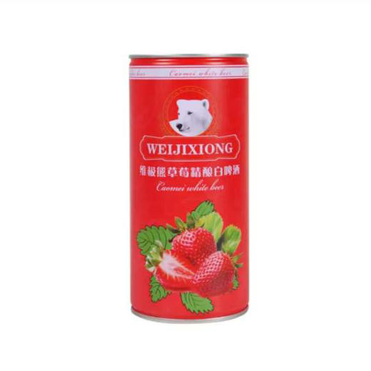 维极熊精酿草莓白啤酒1L 商品图0