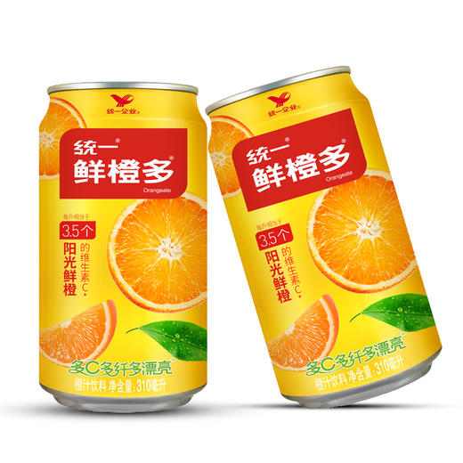 统一鲜橙多310ml*24罐 商品图2
