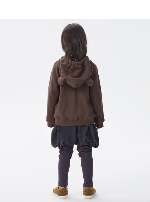 江南布衣童  22年秋款  可爱拉链连帽开襟卫衣  1M8410390 商品图3