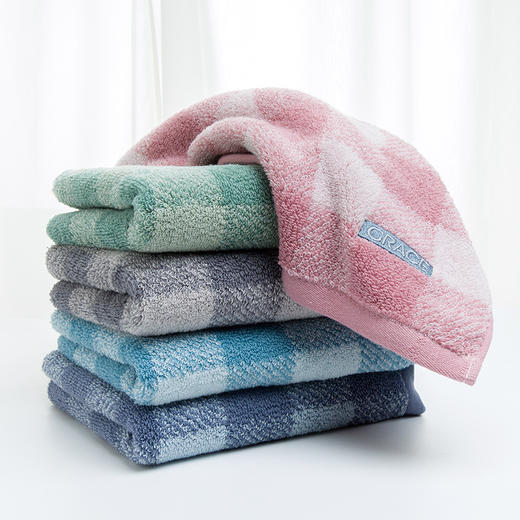 【新疆棉格纹毛巾】柔软吸水加厚 面巾 商品图3