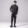 PINLI品立新款字母印花休闲长袖衬衫男士上衣B213313183 商品缩略图2