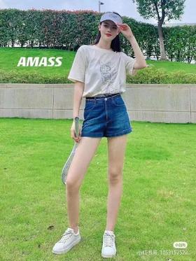 3楼阿玛施AMA SS米色T恤