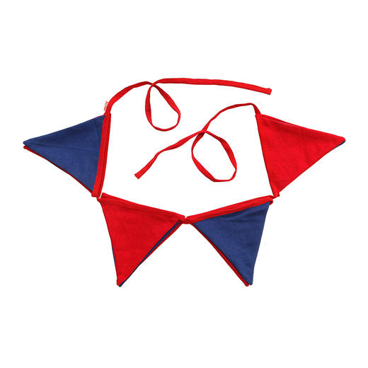 HUJI祤集挂旗插画棉麻拼色 商品图6