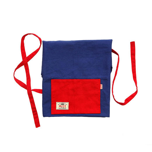 HUJI祤集围裙插画棉麻拼色 商品图3